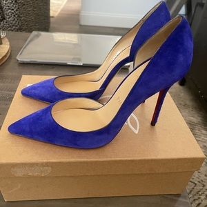 CHRISTIAN LOUBOUTIN PUMPS IRIZA 100 VEAU VELOURS